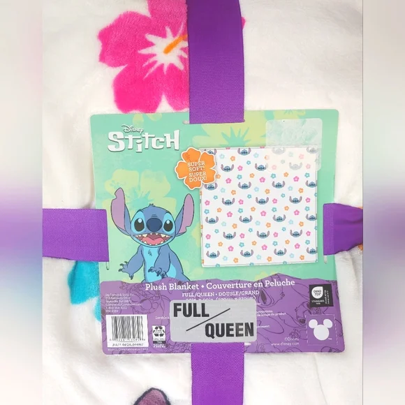 Disney's Stitch full/queen supersoft blanket